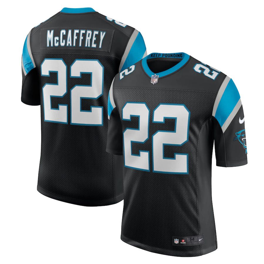 Men Carolina Panthers #22 Christian McCaffrey Nike Black Classic Limited NFL Jersey->carolina panthers->NFL Jersey